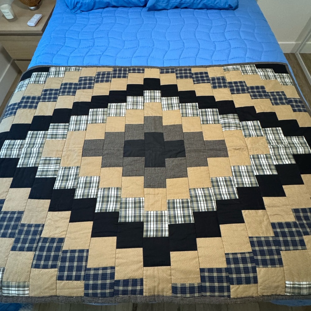 Handmade Bed Runner/Lap Quilt - Picture 3 of 5